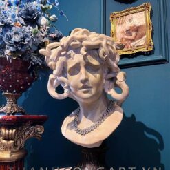 Đầu tượng medusa decor trang trí