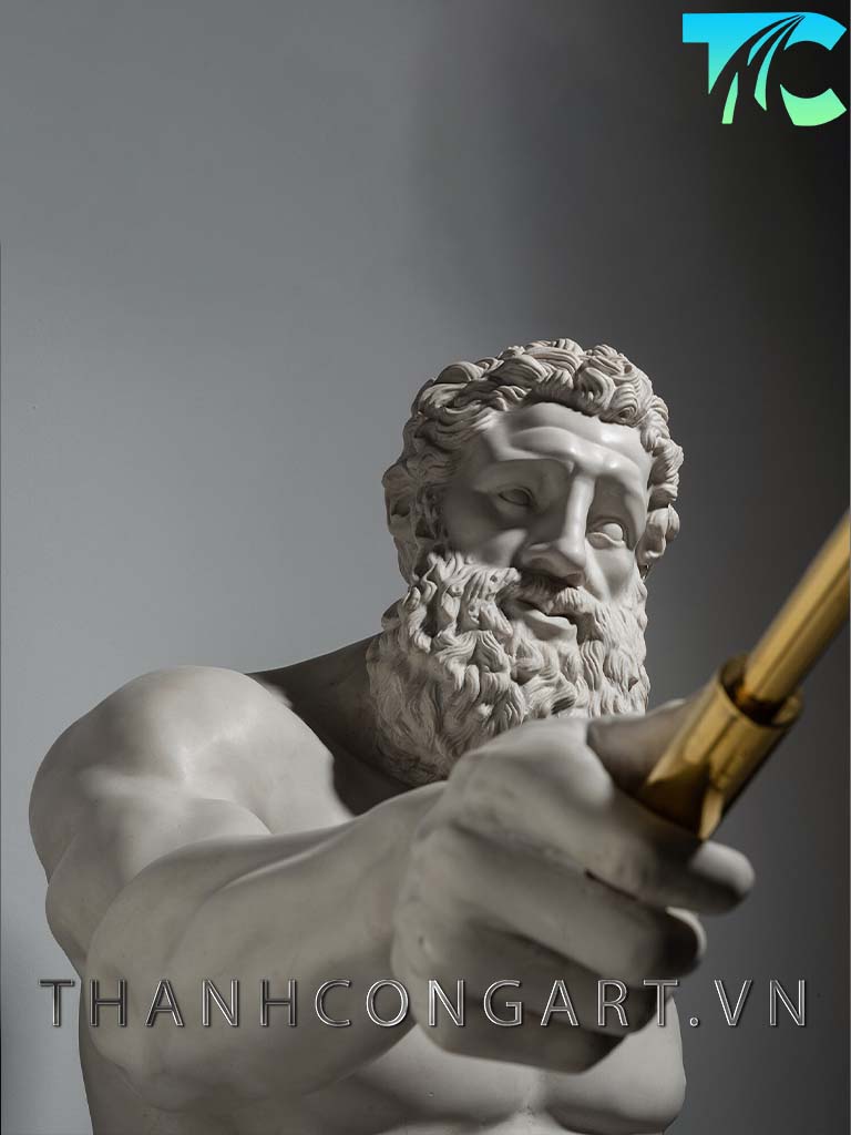 tượng bán thân người selfie trang trí decor cực đẹp