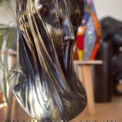 tượng bán thân đức mẹ che mặt trang trí decor