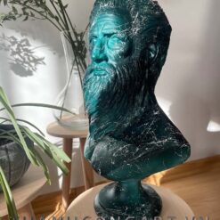 tượng bán thân poseidon trang trí decor