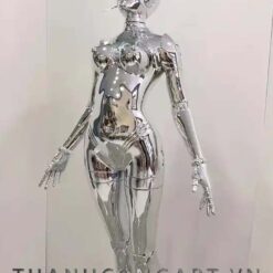 tượng cô gái người máy trang trí decor