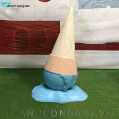 mô hình kem trang trí lối đi composite