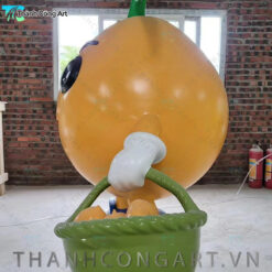 mô hình mascot trái xoài composite