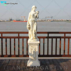 tượng hebe nữ thần tuổi trẻ composite