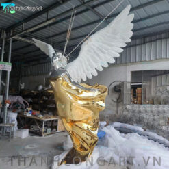 tượng thiên thần đang bay composite