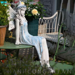 tượng thiên thần xinh đẹp trang trí sân vườn composite