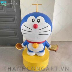 tượng doraemon kt cao 80cm composite